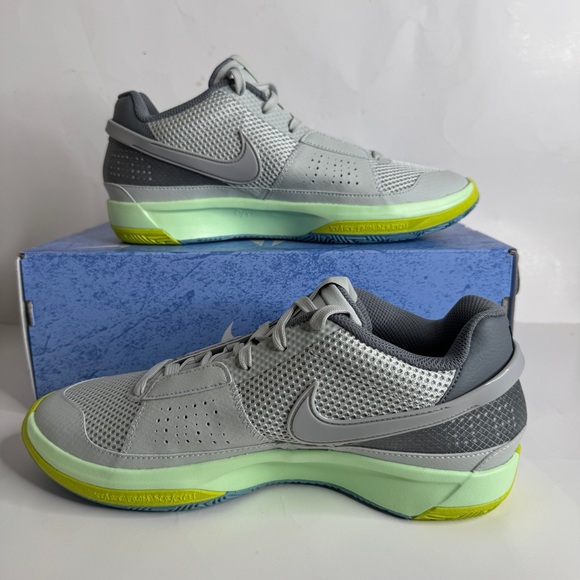 Nike Ja 1 Light Silver Mens Size 9.5 Cyber Cool Gray Granite FQ4796 003 - Picture 3 of 11